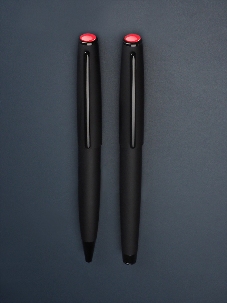 Logo trade promotional items image of: Coral stone Pen set 1285036