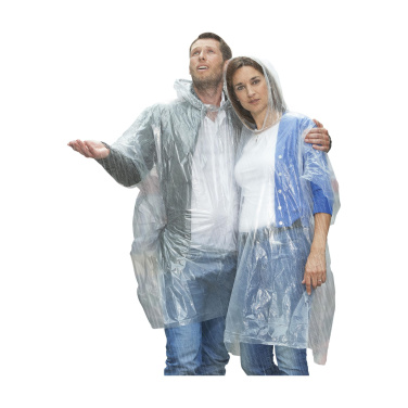 Logo trade promotional item photo of: Clear poncho/raincoat