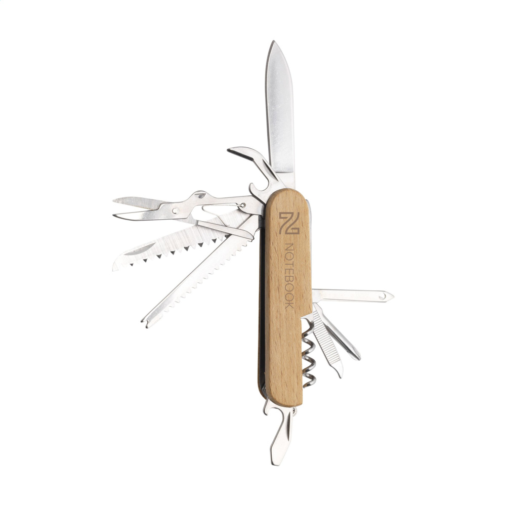 Logo trade promotional giveaways image of: Beechwood Pocket knife