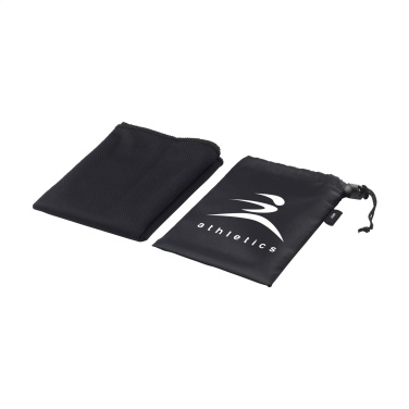 Logo trade business gifts image of: CoolDown RPET sports cooling towel