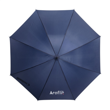 Logo trade promotional giveaways image of: BlueStorm RCS RPET umbrella 30 inch