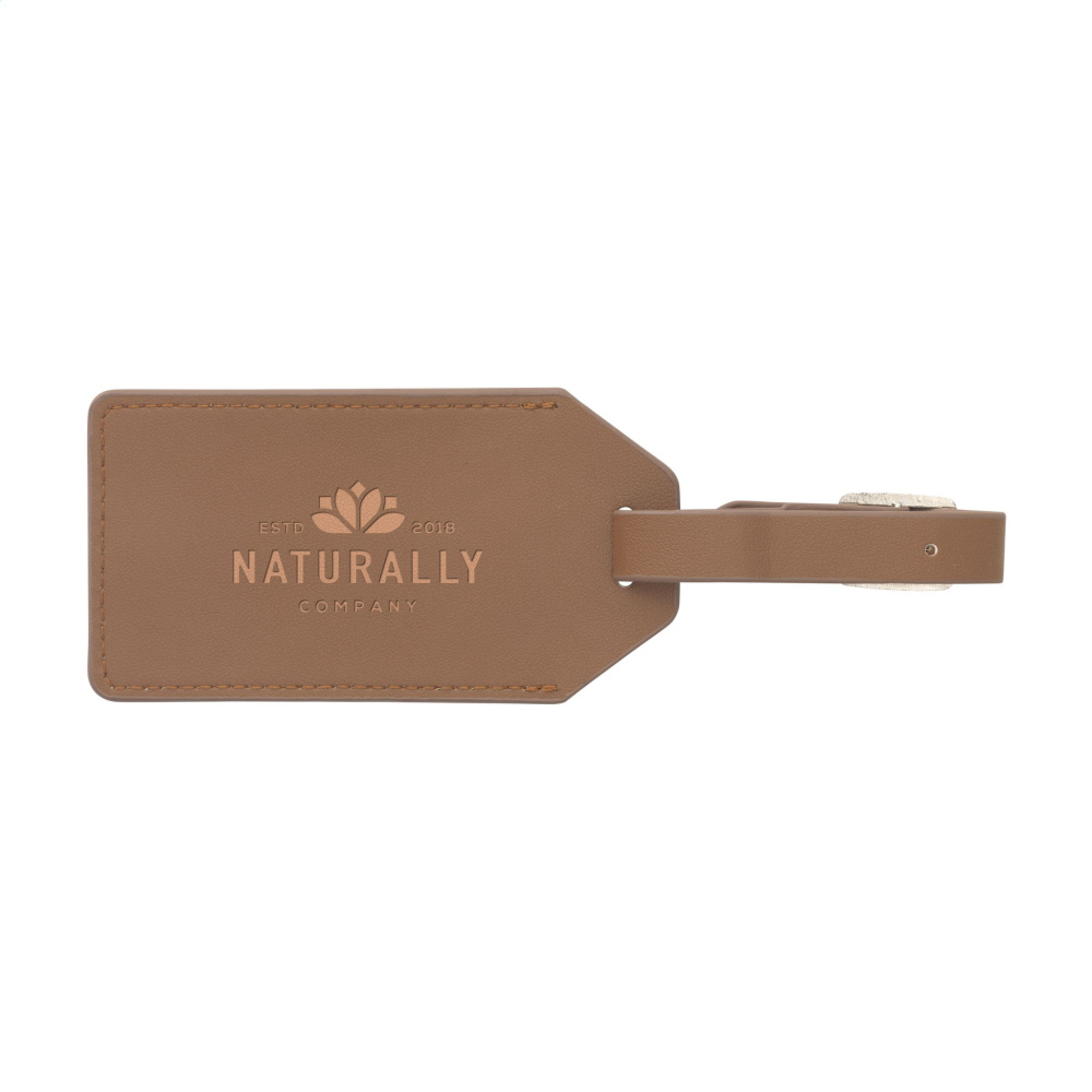 Logo trade promotional product photo of: Vegan Pineapple Leather Luggage Tag