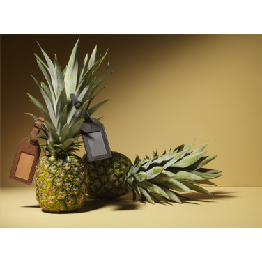 Logo trade promotional gifts image of: Vegan Pineapple Leather Luggage Tag