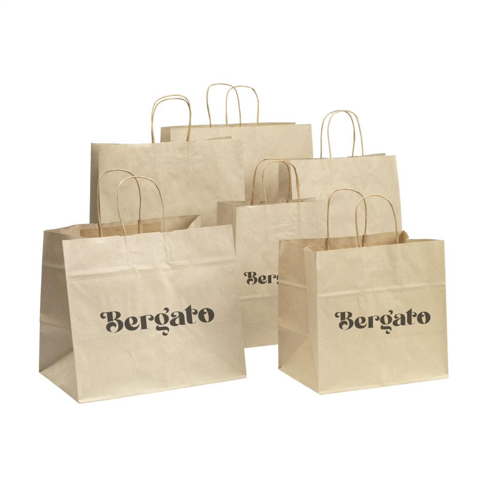 Logo trade promotional items picture of: Leaf It Bag Wide recycled grass paper (90 g/m²) M