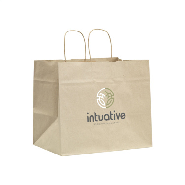 Logotrade business gift image of: Leaf It Bag recycled grass paper (90 g/m²) XL