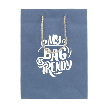 Logo trade promotional items picture of: Leaf It Bag recycled with jeans fibres (180 g/m²) M