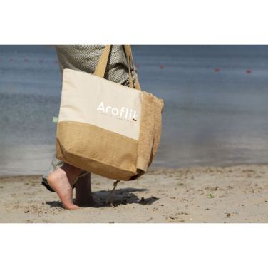 Logotrade promotional product picture of: Cancun Beachbag Organic Cotton (320 g/m²)