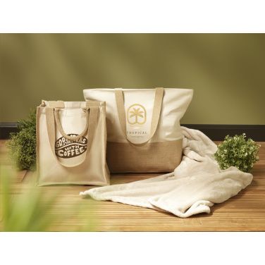 Logo trade corporate gifts picture of: Cancun Beachbag Organic Cotton (320 g/m²)