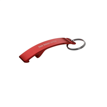 Logo trade corporate gift photo of: Alu Opener keyring