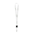 KeyCord 2 cm lanyard, white