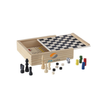 Logo trade promotional items picture of: WoodGame 5-in-1 game set