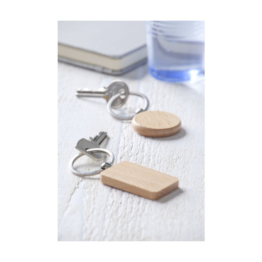 Logotrade promotional giveaway picture of: WoodKey Circle keychain