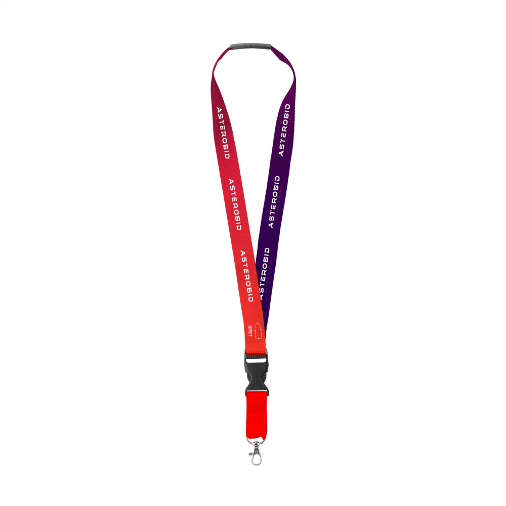 Logo trade promotional giveaways picture of: Lanyard Promo Complete Sublimation RPET 2 cm keycord