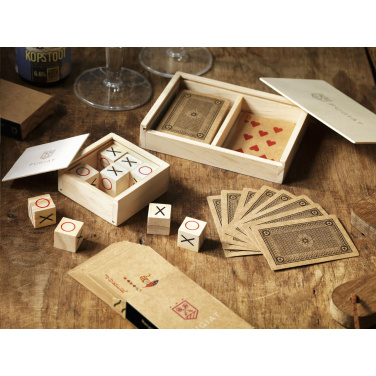 Logotrade business gift image of: Tic Tac Toe Game Bamboo