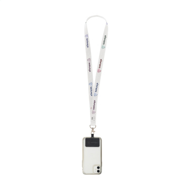 Logo trade business gift photo of: Lanyard Sublimation RPET 2 cm with Patch keycord