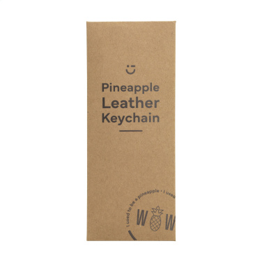 Logo trade corporate gifts picture of: Vegan Pineapple Leather Keyring