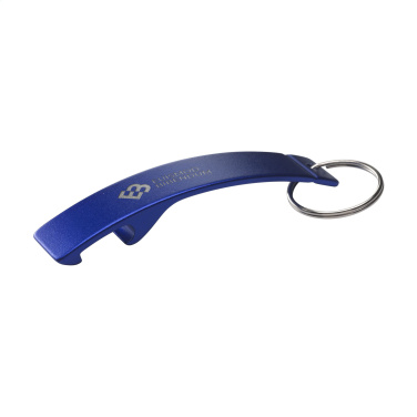 Logotrade promotional merchandise picture of: Alu Opener GRS Recycled keyring