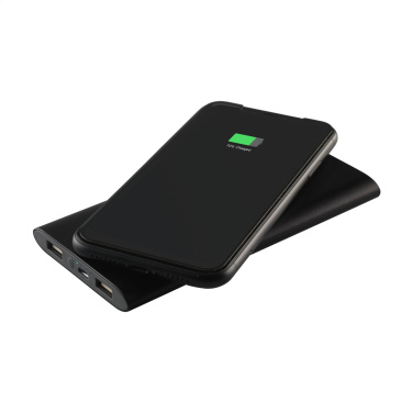 Logo trade promotional item photo of: Aluminium 8000 Wireless Powerbank wireless charger