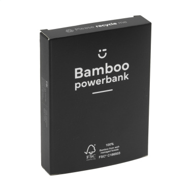 Logo trade promotional giveaway photo of: Bamboo 4000 Powerbank external charger