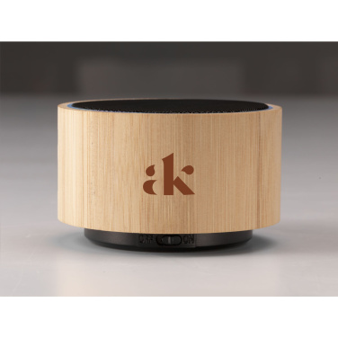 Logotrade promotional item image of: Wave Bamboo Wireless Speaker