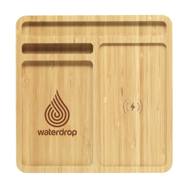 Logo trade promotional gift photo of: Bamboo Organizer charger