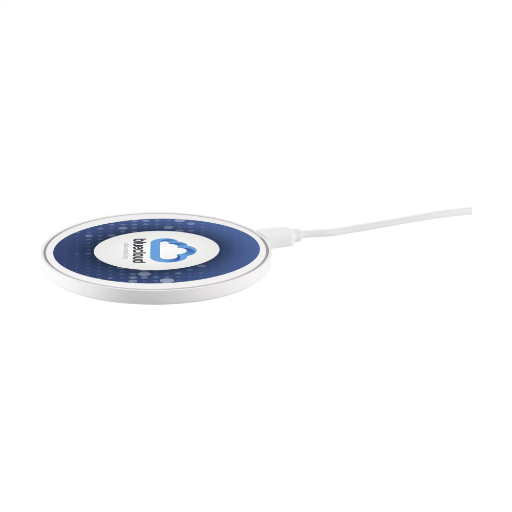 Logotrade promotional merchandise image of: Coil RCS Recycled Wireless Charger