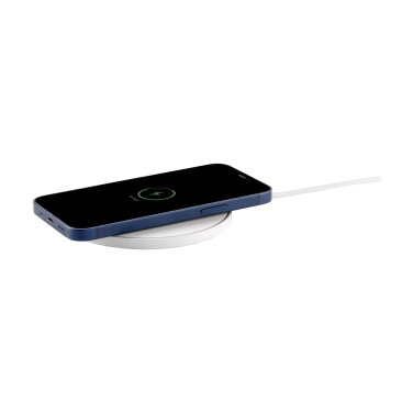 Logo trade promotional merchandise picture of: Coil RCS Recycled Wireless Charger