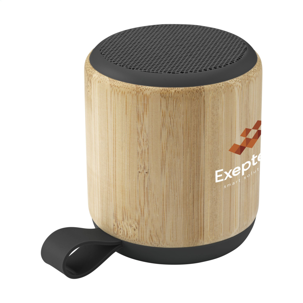 Logo trade promotional items image of: Timor Bamboo Wireless Speaker