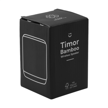 Logo trade promotional products picture of: Timor Bamboo Wireless Speaker