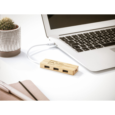 Logotrade promotional merchandise picture of: Bamboo USB Hub