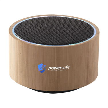 Logo trade promotional gifts image of: Wave Bamboo Wireless Speaker