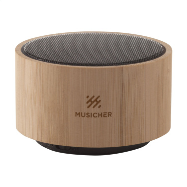 Logo trade promotional gifts picture of: Wave Bamboo Wireless Speaker