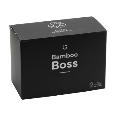 Logo trade promotional merchandise image of: Bamboo Boss 15W charger/pen holder