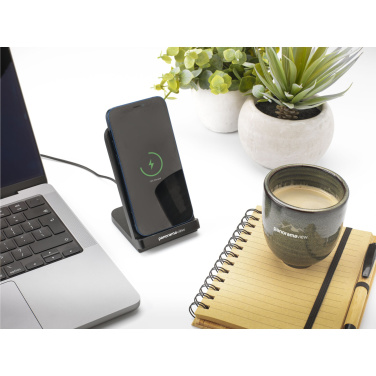 Logo trade promotional giveaway photo of: Baloo Wireless Charger Stand 15W