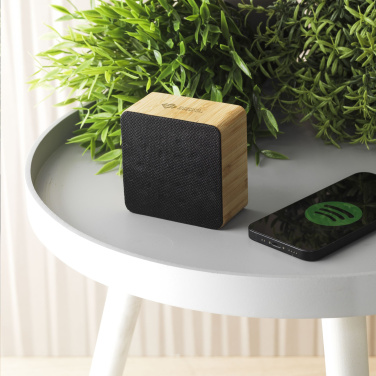 Logo trade advertising product photo of: Sonido 5W Bamboo wireless speaker