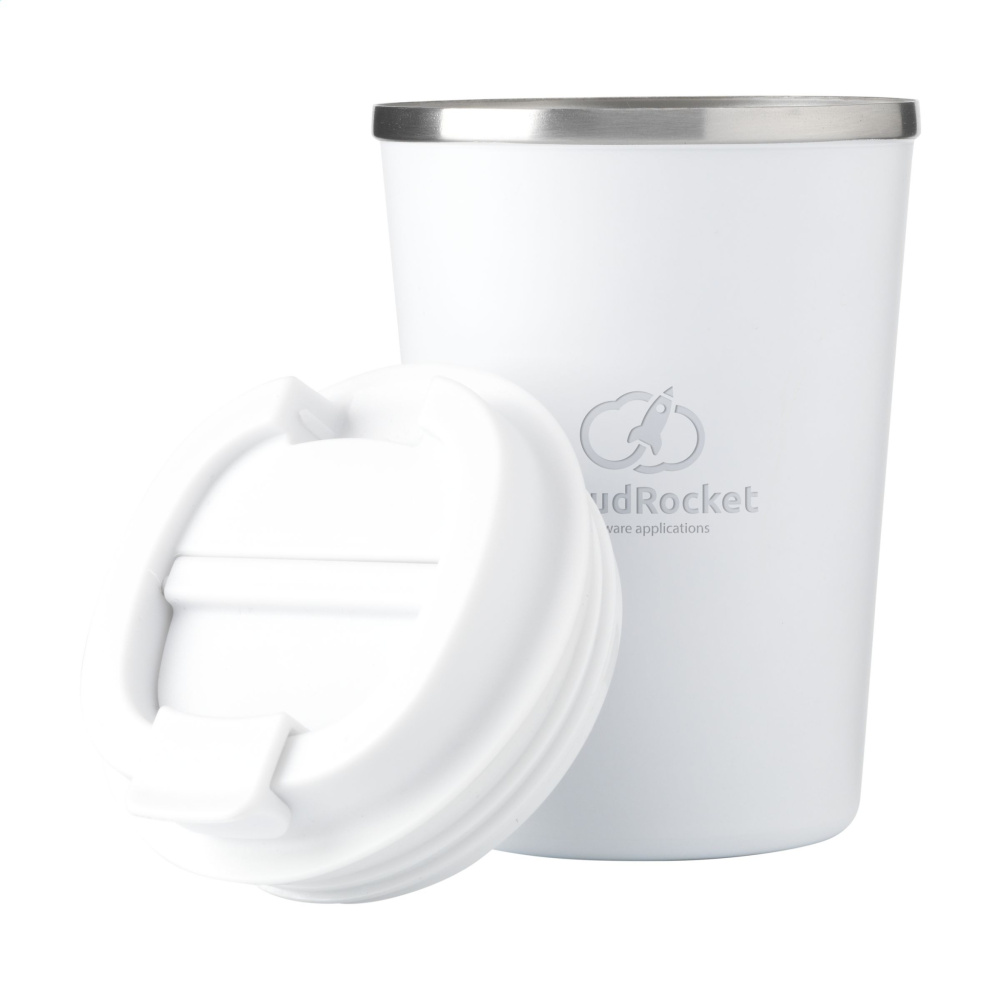 Logo trade promotional merchandise photo of: Kaffi RCS Recycled Coffee Mug 300 ml thermo cup