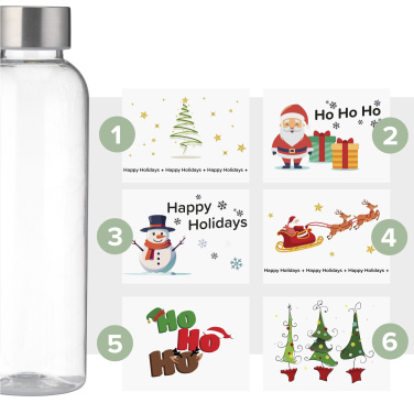 Logotrade promotional product picture of: Senga GRS RPET Bottle 500 ml X-Mas