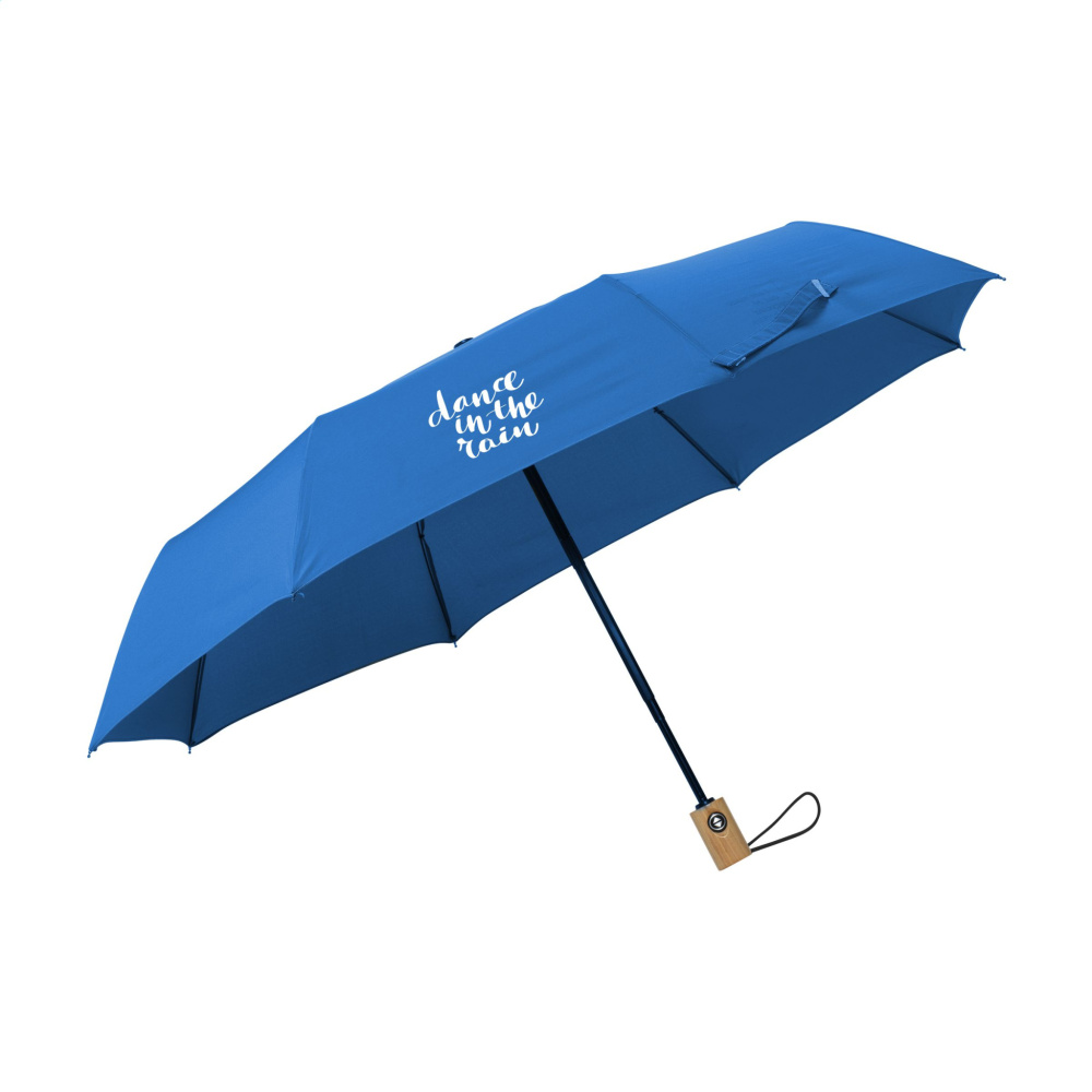 Logo trade promotional merchandise picture of: Michigan foldable RCS RPET umbrella 21 inch