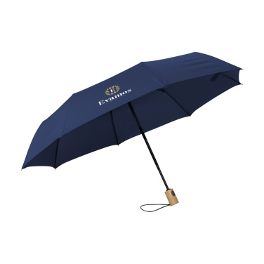 Logo trade promotional giveaway photo of: Michigan foldable RCS RPET umbrella 21 inch