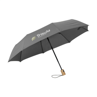 Logo trade promotional gifts image of: Michigan foldable RCS RPET umbrella 21 inch