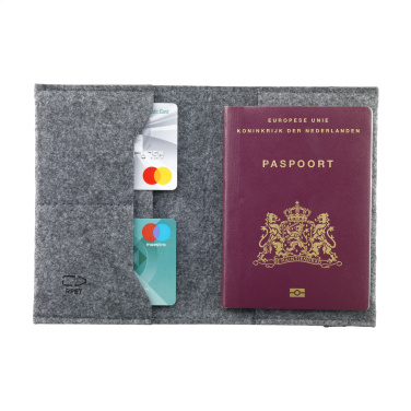 Logotrade promotional merchandise image of: Identify GRS RPET Felt passport holder