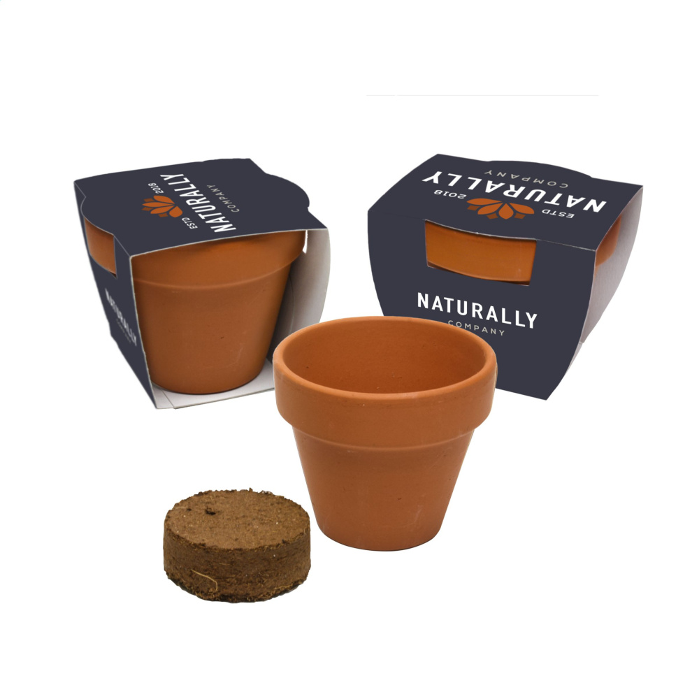 Logo trade corporate gifts picture of: Flowermix Terracotta flower seeds