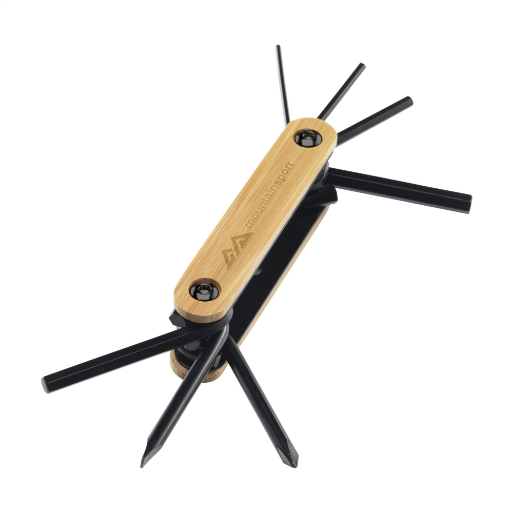 Logotrade business gift image of: Bamboo Black Tool multi tool