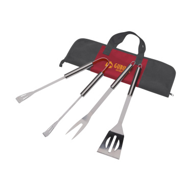 Logo trade business gifts image of: BBQ-Kit set