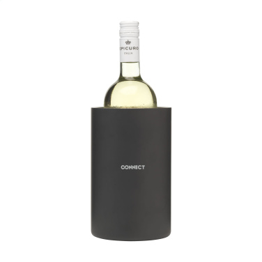 Logotrade promotional merchandise photo of: CoolSteel Black wine cooler