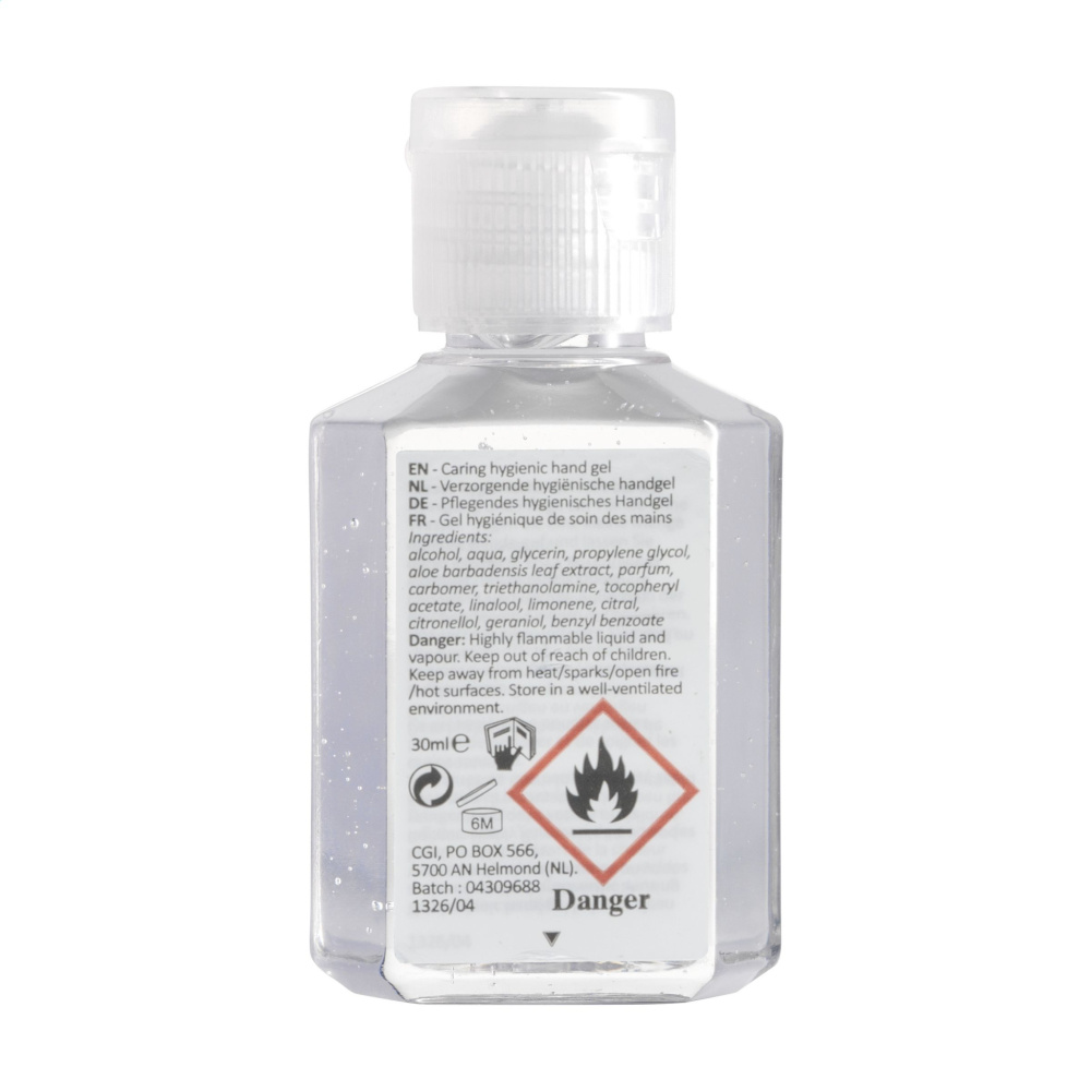 Logotrade corporate gift image of: Caring Hygienic Hand Gel 30 ml