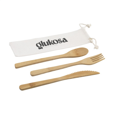 Logotrade promotional product image of: Bambu Cutlery Set