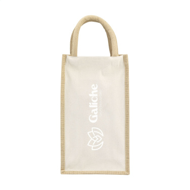 Logotrade promotional merchandise photo of: Jute Canvas Double Wine Bag