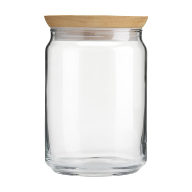 Logo trade promotional merchandise image of: Wood Jar Storage