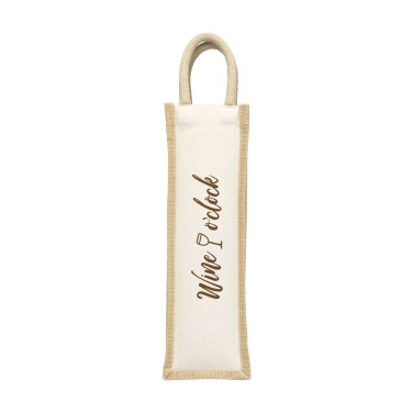 Logo trade promotional products picture of: Jute Canvas Wine Bag